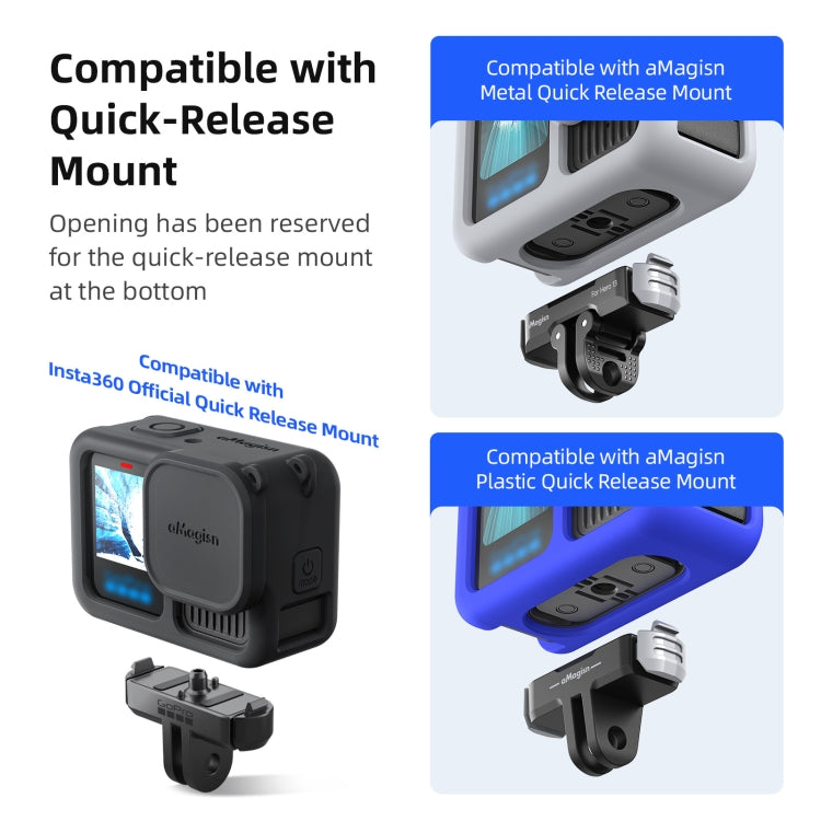 Funda protectora de silicona AMagisn para GoPro HERO13 Black