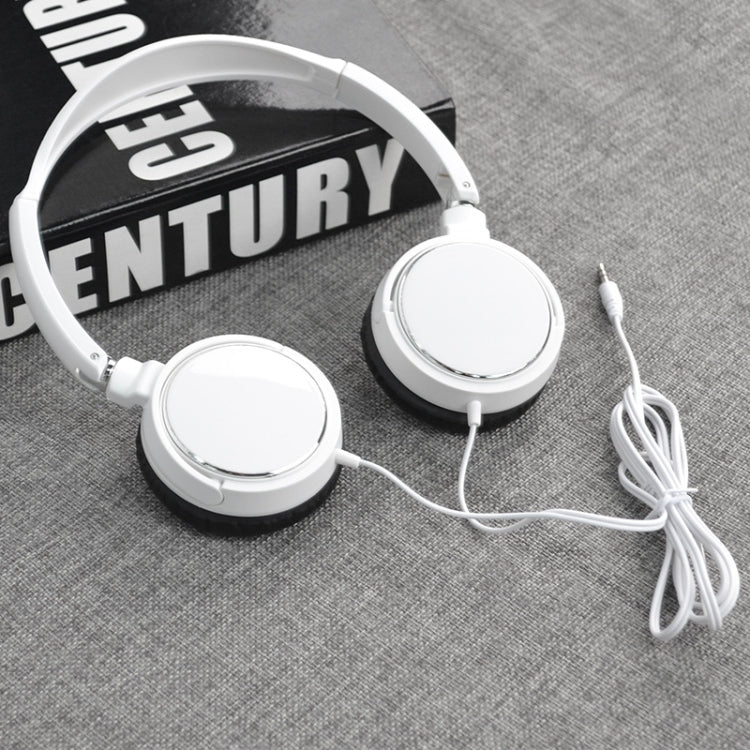 Auriculares plegables con cable de 3,5 mm JTY-071 para música y piano, Without Mic White, Without Mic Black, With Mic Black, With Mic White