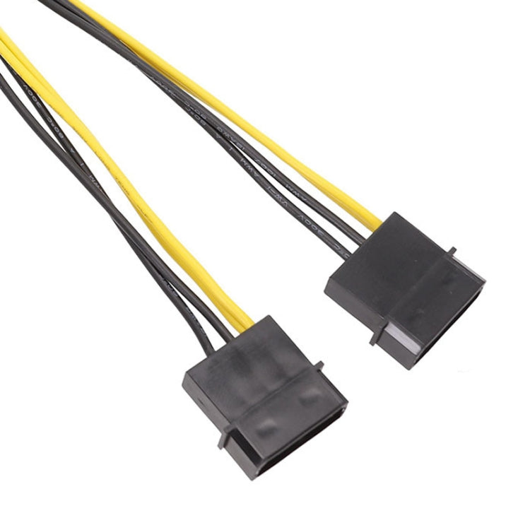 Cable de alimentación de CPU IDE Power Dual Large de 4 pines a EPS de 8 pines, 15cm, 20cm