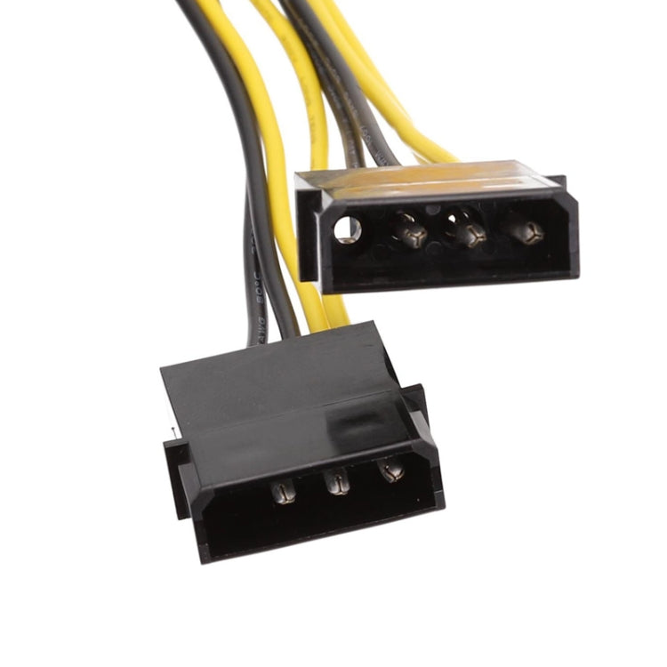 Cable de alimentación de CPU IDE Power Dual Large de 4 pines a EPS de 8 pines, 15cm, 20cm