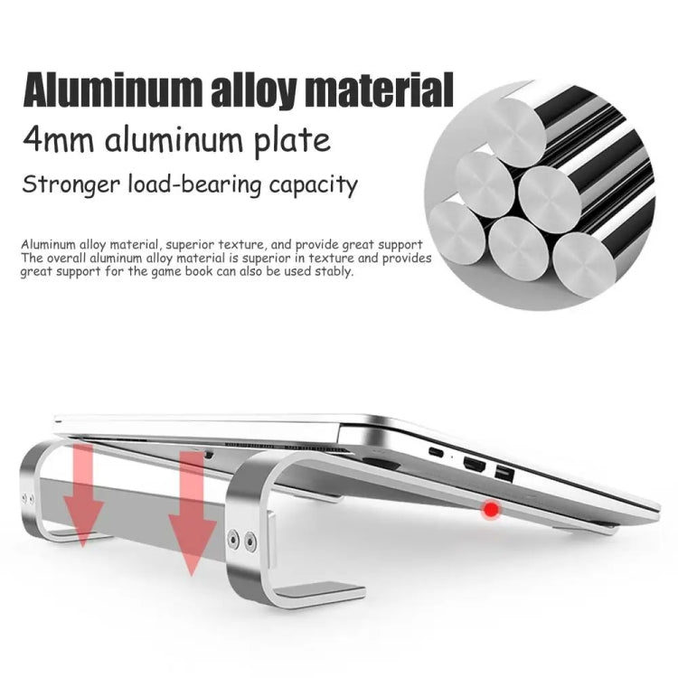 Soporte de escritorio para computadora portátil de aleación de aluminio, for 10-18 inch