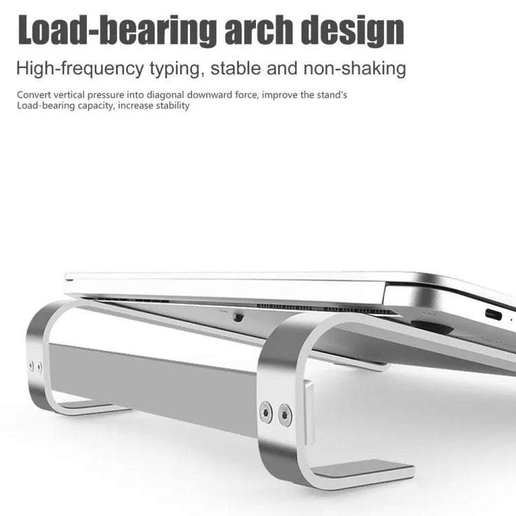 Soporte de escritorio para computadora portátil de aleación de aluminio, for 10-18 inch