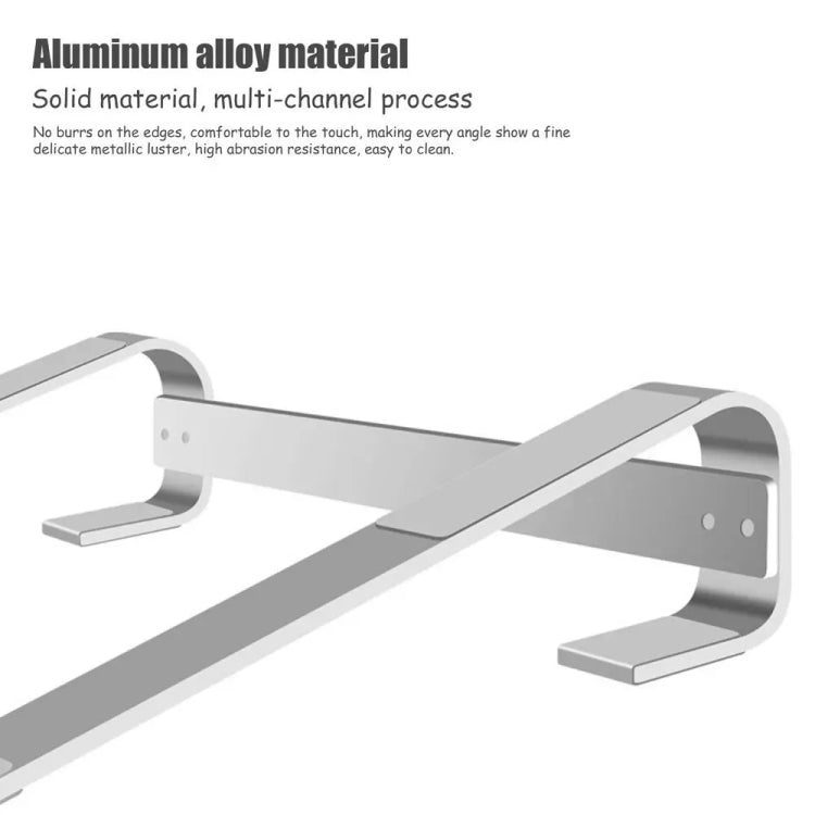 Soporte de escritorio para computadora portátil de aleación de aluminio, for 10-18 inch