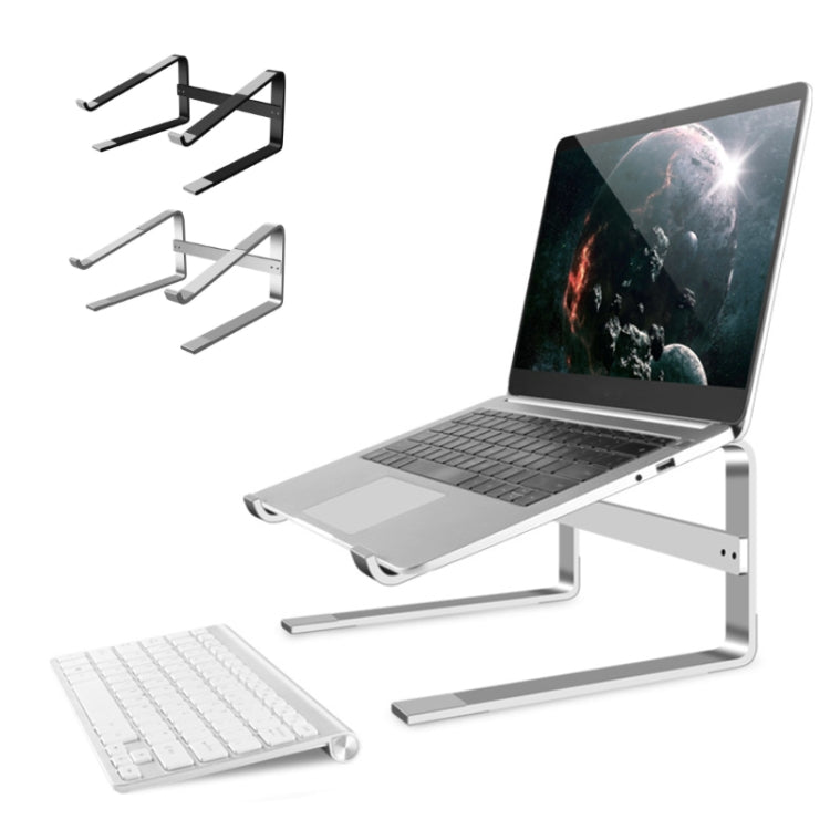 Soporte para computadora portátil de aleación de aluminio con mayor disipación de calor para escritorio, for 13-17 inch