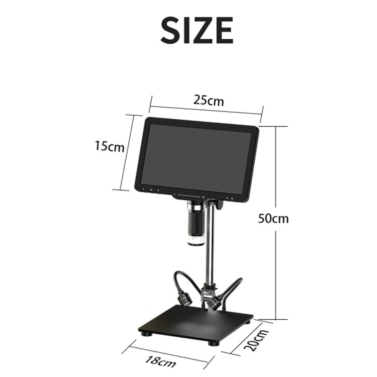 Microscopio electrónico digital para reparación de pantallas de 10,1 pulgadas