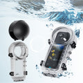 Funda protectora impermeable aMagisn para Insta360 X4 de 50 m de profundidad, de liberación rápida, invisible y para buceo, Waterproof Case