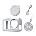 Estuche protector de silicona aMagisn con cordón y tapa de lente para DJI Osmo Action 5 Pro