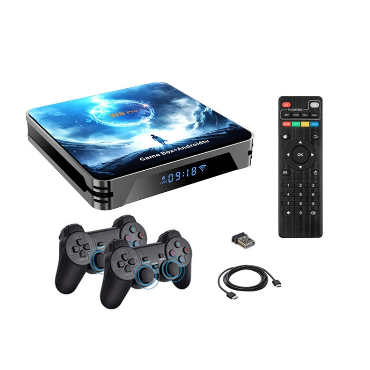 Consola de juegos retro con joystick inalámbrico HD de sistema dual W8PRO de 64 G con más de 36 000 juegos, EU Plug, US Plug, UK Plug, AU Plug