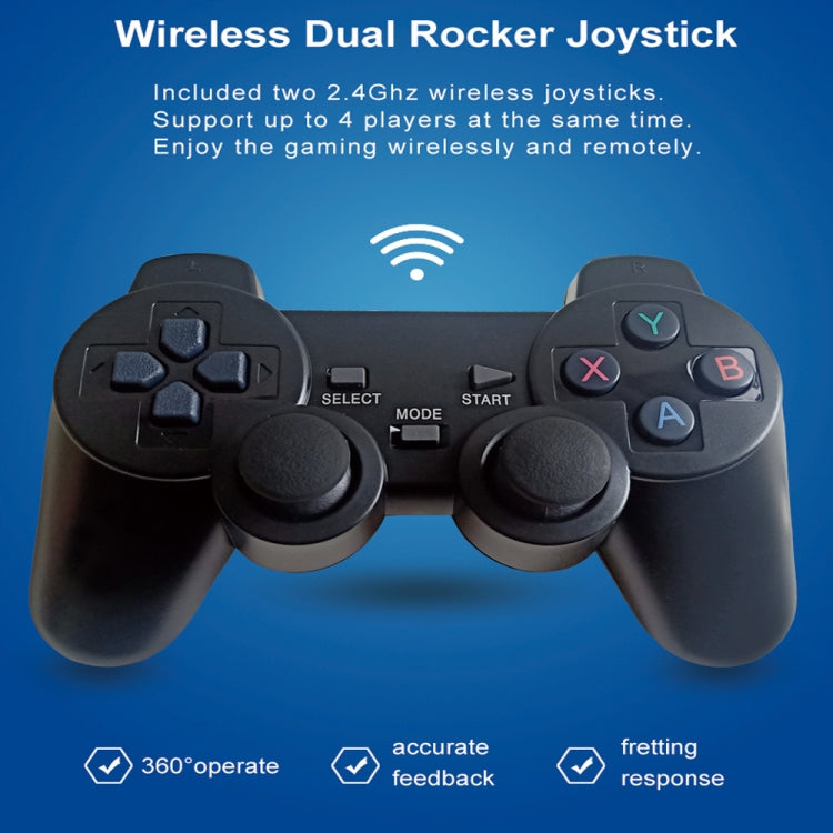 Consola de juegos retro con joystick inalámbrico HD de sistema dual W8PRO de 64 G con más de 36 000 juegos, EU Plug, US Plug, UK Plug, AU Plug