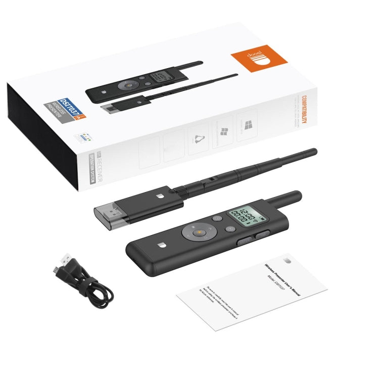 Doosl DSIT037 - Pasador de páginas con luz verde y control remoto láser de larga distancia de 300 m, DSIT037