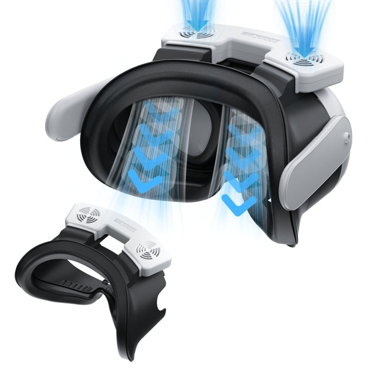 Máscara de repuesto transpirable de extracción rápida con circulación de aire para Meta Quest 3 STARTRC GAMES VR, With Fan