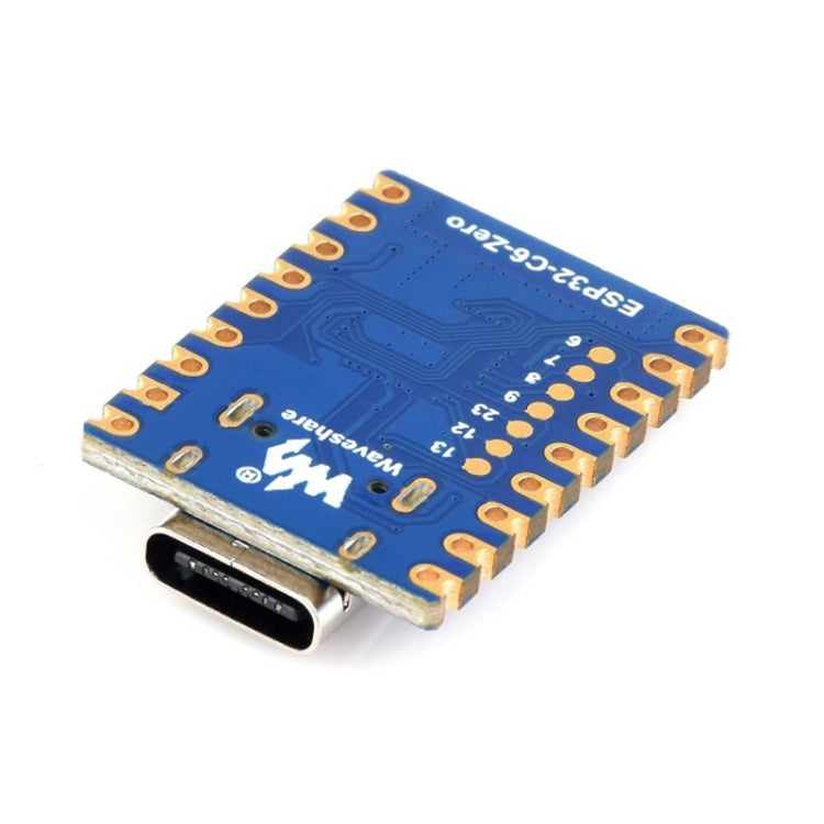 Placa de desarrollo de procesador dual Waveshare ESP32-C6 Mini WiFi 6 y Bluetooth 5, Zero, Zero-M