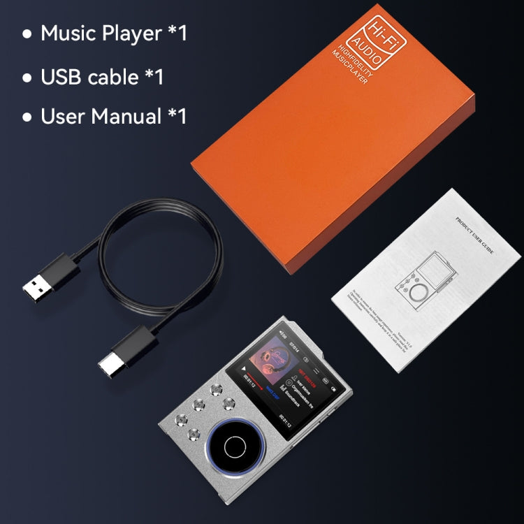 Reproductor de música HIFI Bluetooth de 2,4 pulgadas DSD256 con calidad de sonido masterizada Walkman, 16GB, 16GB+8GB, 16GB+16GB, 16GB+32GB