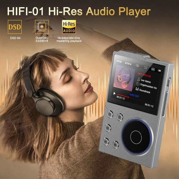 Reproductor de música HIFI Bluetooth de 2,4 pulgadas DSD256 con calidad de sonido masterizada Walkman, 16GB, 16GB+8GB, 16GB+16GB, 16GB+32GB