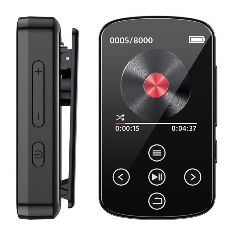 Reproductor de música MP3 con Bluetooth, clip deportivo de alta fidelidad, pantalla táctil, MP4, No TF Card, 8GB, 16GB, 32GB, 64GB, 128GB