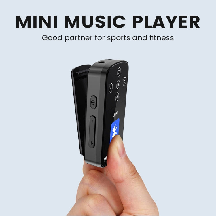 Reproductor de música MP3 con Bluetooth, clip deportivo de alta fidelidad, pantalla táctil, MP4, No TF Card, 8GB, 16GB, 32GB, 64GB, 128GB