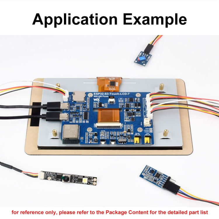 Placa de desarrollo con pantalla táctil Waveshare ESP32-S3 de 7 pulgadas y resolución 800 x 480, 7-Inch