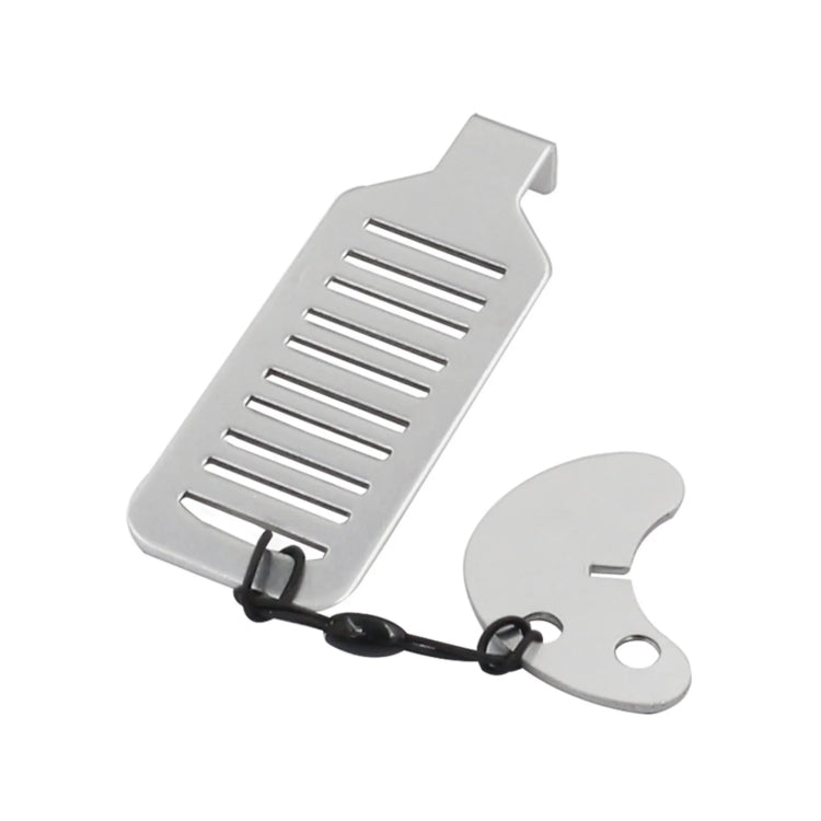 Bloqueador de puerta antirrobo para hotel y hogar, autodefensa femenina, Stainless Steel