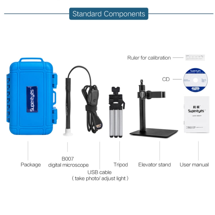 Microscopio electrónico para reparación de placas de circuitos Supereyes 500x HD USB