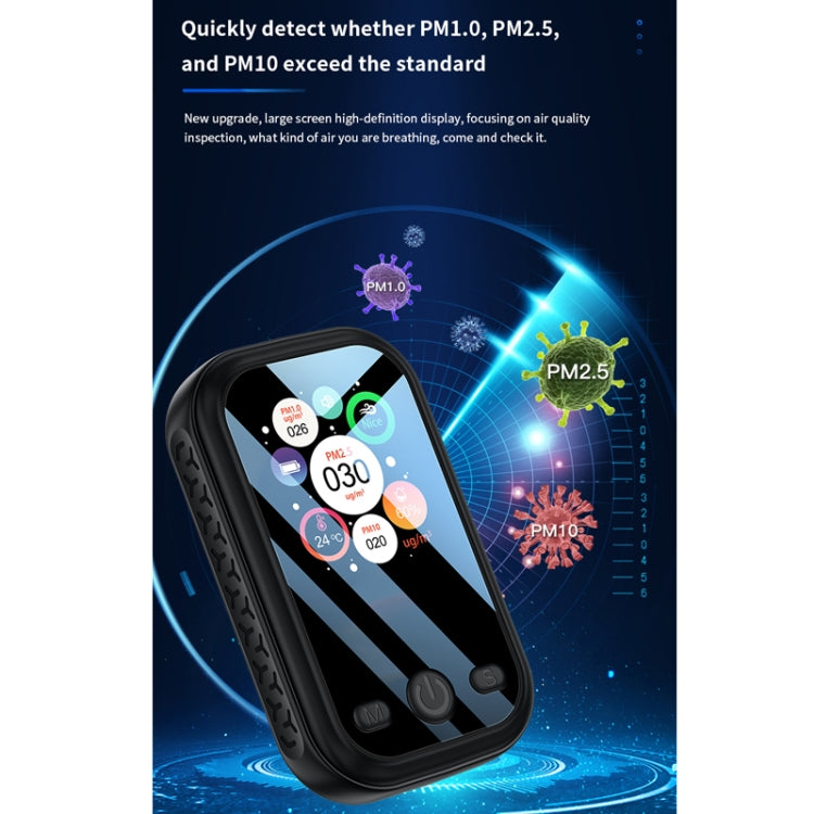 Detector de humedad, temperatura y calidad del aire, polvo y neblina, D9 Black, D9 White