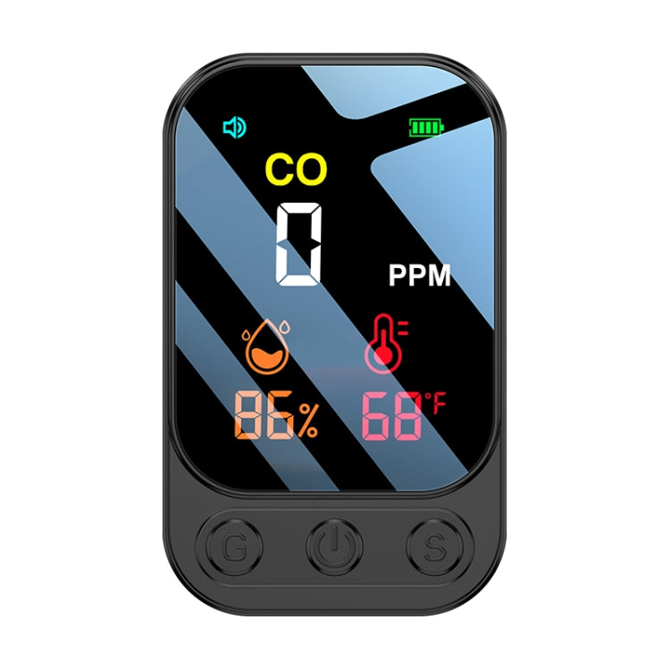 Detector de monóxido de carbono portátil multifuncional 3 en 1