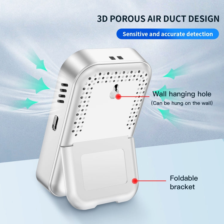 Detector de monóxido de carbono portátil multifuncional 3 en 1