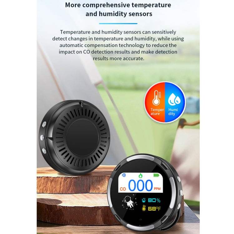 Detector de monóxido de carbono portátil e impermeable