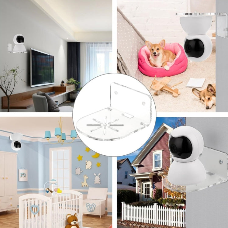 Juego de 3 soportes de pared de acrílico para monitor de bebé, cámara de seguridad y altavoz, YX135