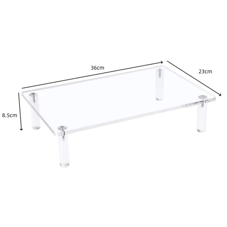Soporte elevado de acrílico para computadora portátil o impresora de escritorio, YX136