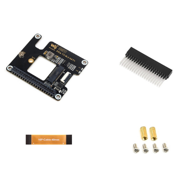 Adaptador PCIe a M.2 de Waveshare para Raspberry Pi 5, SSD M.2 con protocolo NVMe, Basic Kit, Basic Kit + 128GB, Basic Kit + 256GB