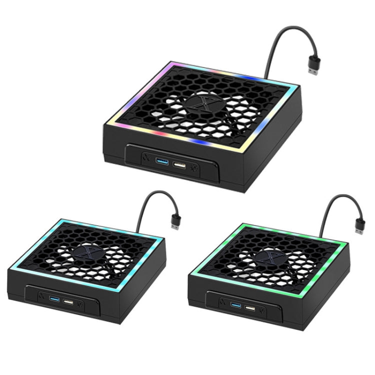 Ventilador de refrigeración colorido superior de 3 velocidades ajustable para Microsoft XBOX Series X