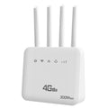 Router inalámbrico enchufable 4G CPE WiFi6, punto de acceso inalámbrico de doble puerto, enchufe de la UE, For European / Asian / African