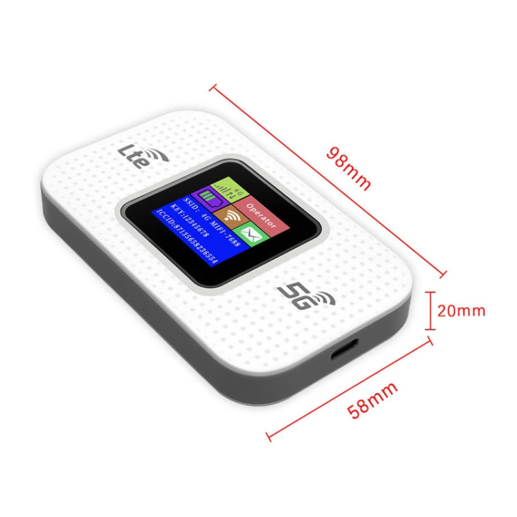 Router inalámbrico enchufable WiFi móvil 4G para automóvil WiFi portátil, MF68E-LCD Eurasian Version