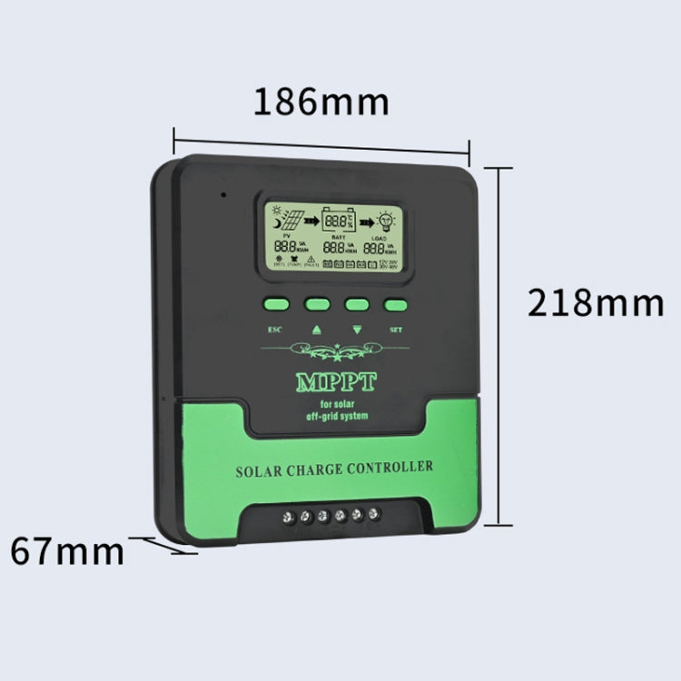 Controlador solar de identificación de iluminación inteligente MPPT de 12 V/24 V y 60 A, CM-D60, CM-D50