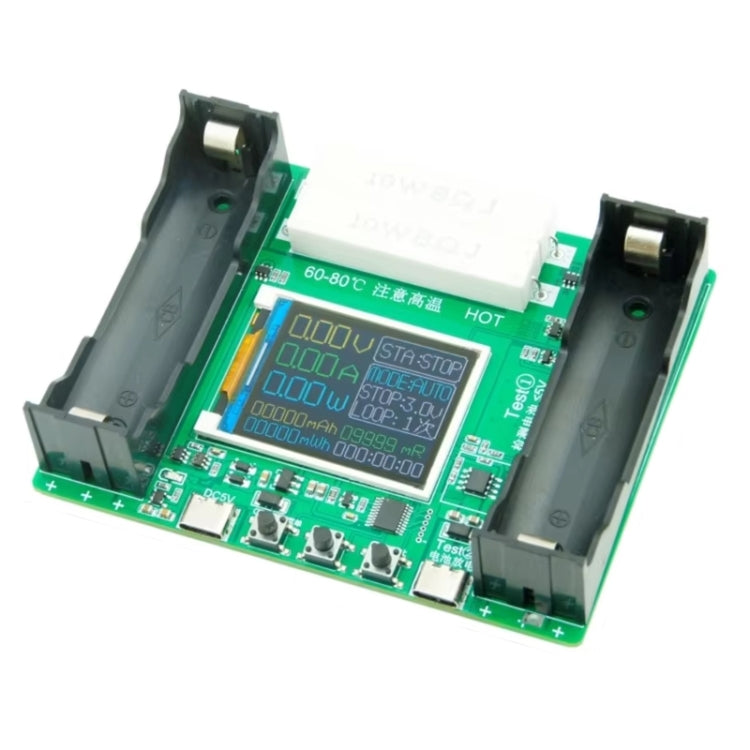 Comprobador automático de resistencia interna de carga y descarga de capacidad de batería de litio 18650