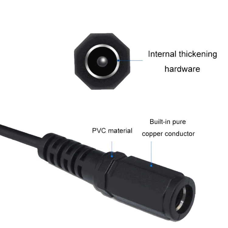 Cable de conexión de placa base con terminal XH2.54, 2 piezas, CC 5,5 x 2,1 mm, hembra