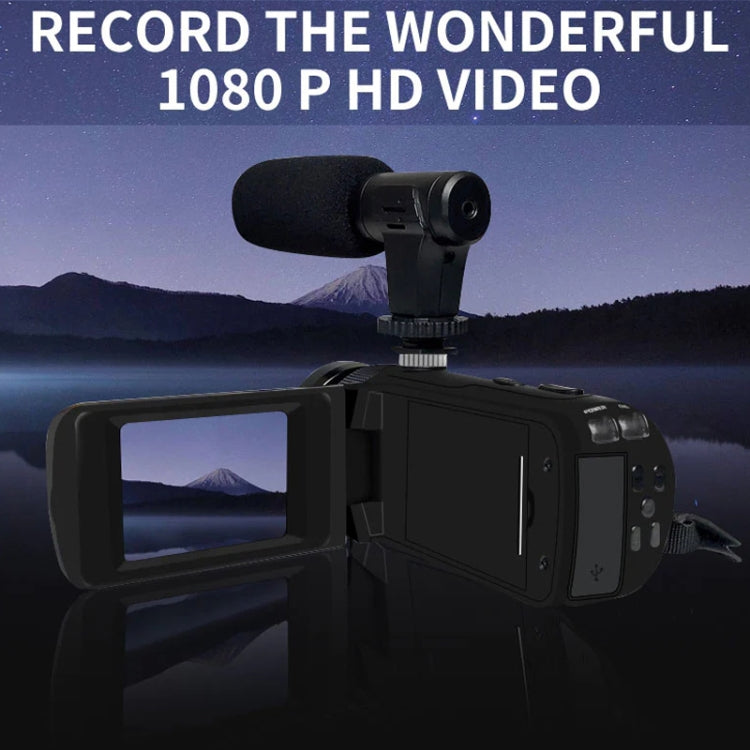 Cámara de video para vlogs con zoom digital de 16 MP y 16 aumentos y pantalla abatible de 2,4 pulgadas, Standard US Plug, Standard EU Plug, Standard UK Plug, Standard AU Plug, With Wide Angle & Mic US Plug, With Wide Angle & Mic EU Plug                ...