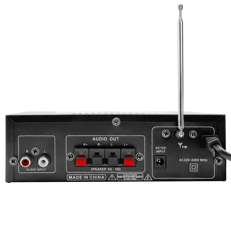 Amplificador estéreo de alta fidelidad AV-298BT 300W+300W Amplificador digital de karaoke para audio doméstico con Bluetooth, EU Plug, US Plug, UK Plug, AU Plug