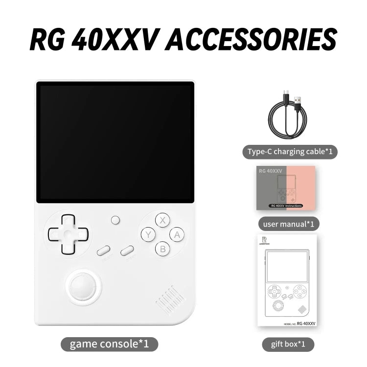 Consola de juegos retro portátil ANBERNIC RG40XXV con joystick y pantalla HD vertical y luz ambiental, 64GB, 64GB+128GB, 64GB+256GB