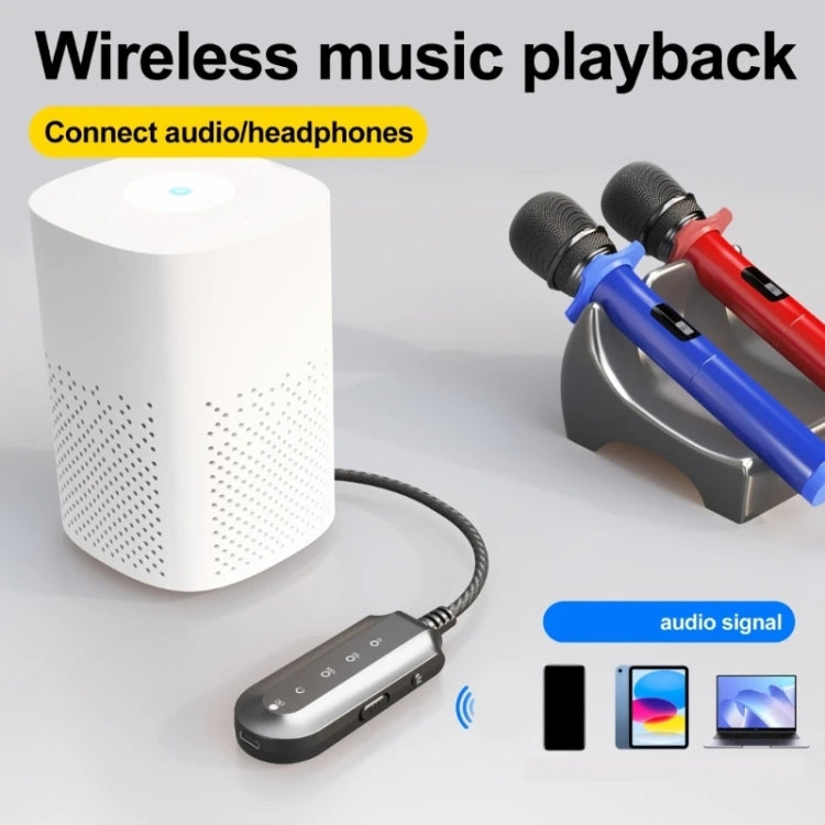 Procesador de voz en vivo T300 para práctica de canto y receptor Bluetooth, T300