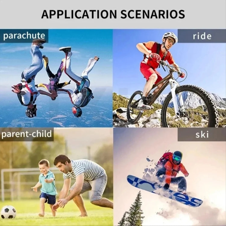 Cámara deportiva para ciclismo con grabadora portátil para mascotas para exteriores de alta definición, No TF Card, With 32G TF Card, With 64G TF Card, With 128G TF Card, With Silicone Collar, With Silicone Collar+32G TF Card