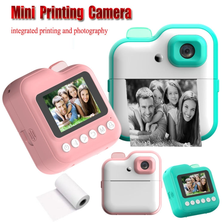 Mini cámara digital con impresión de alta definición para niños, Pink, Green, Pink+32G TF Card, Pink+64G TF Card