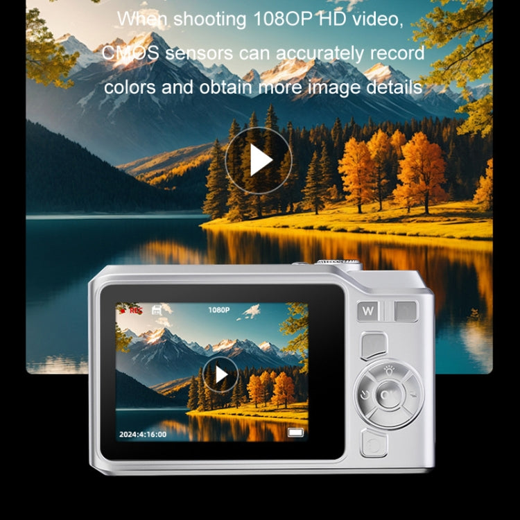 Cámara digital retro para estudiantes, 1080P, HD, White, Black, White+32G, Black+32G