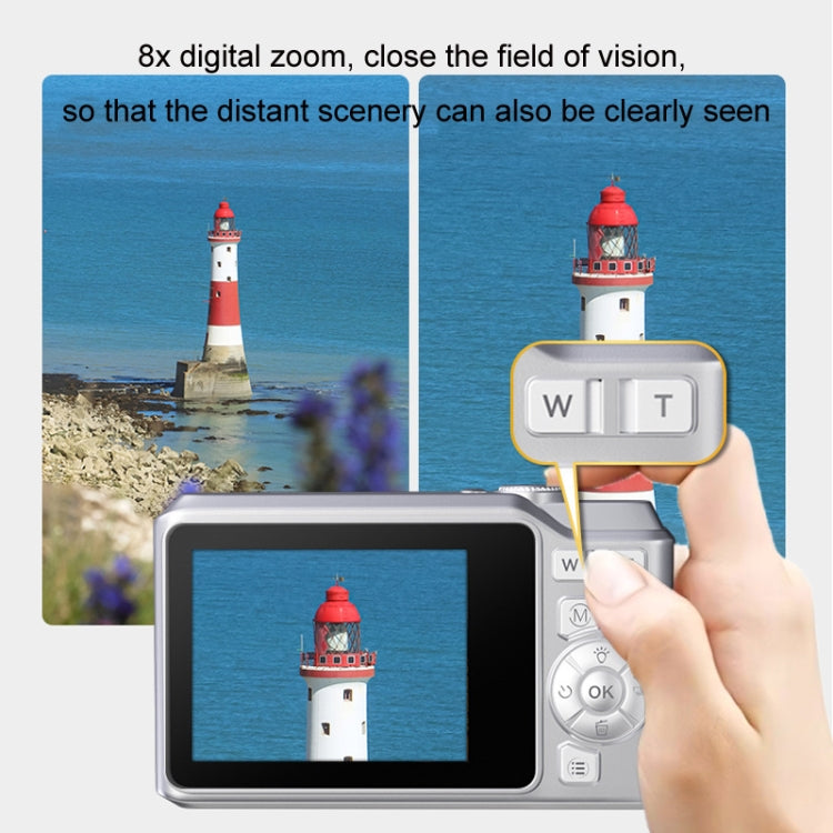 Cámara digital retro para estudiantes, 1080P, HD, White, Black, White+32G, Black+32G