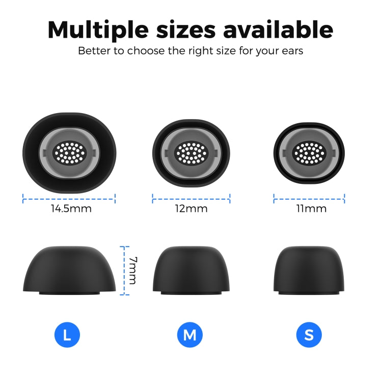Auriculares de silicona AhaStyle WG173 para Samsung Galaxy Buds3 Pro, S, M, L, S+M+L