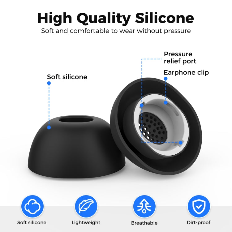 Auriculares de silicona AhaStyle WG173 para Samsung Galaxy Buds3 Pro, S, M, L, S+M+L