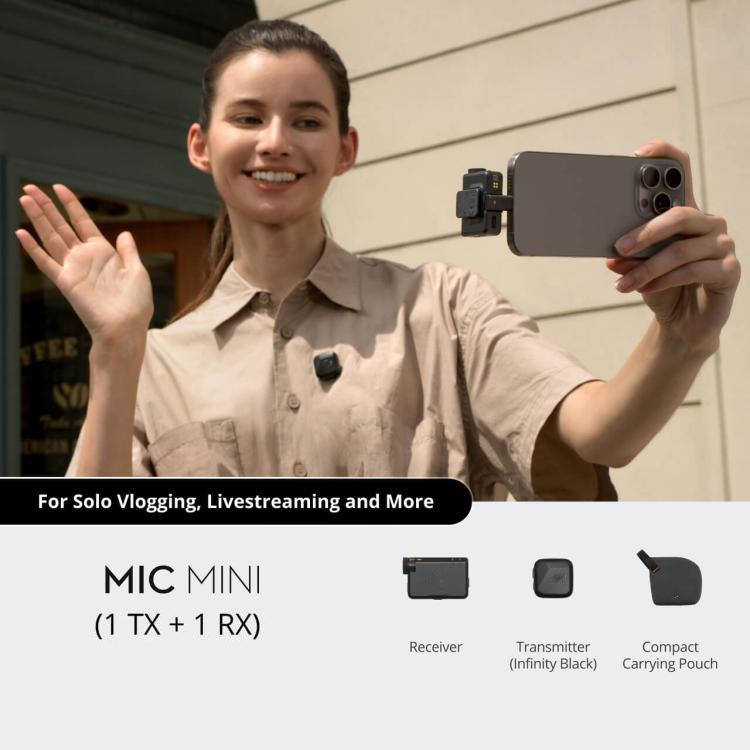 Micrófono DJI Mini original (1 TX + 1 RX), 1 TX + 1 RX