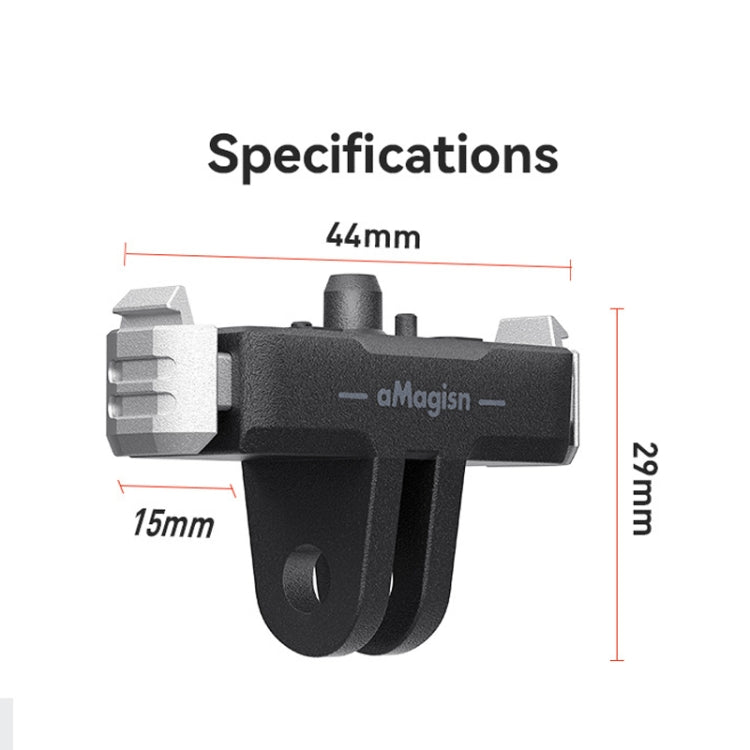 Adaptador de plástico con base de liberación rápida magnética aMagisn para GoPro HERO13 Black, For GoPro HERO13 Plastic