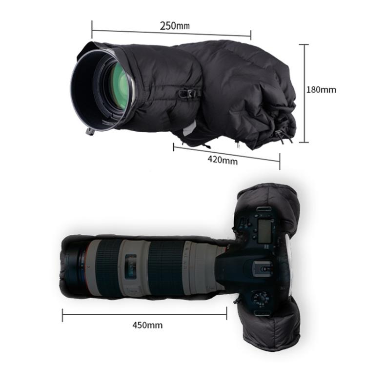 Funda de plumón resistente al frío y al calor para lentes de cámara PGYTECH, Regular, Telephoto