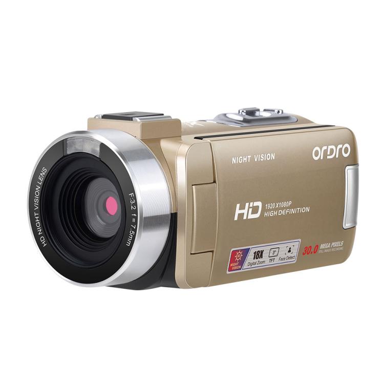 Cámara digital infrarroja con visión nocturna HD Ordro 1080P 30 fps, B320 Black, B320 Gold